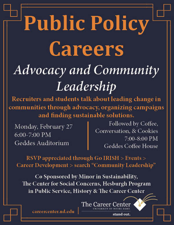 Career Panel Advocacy Community Leadership