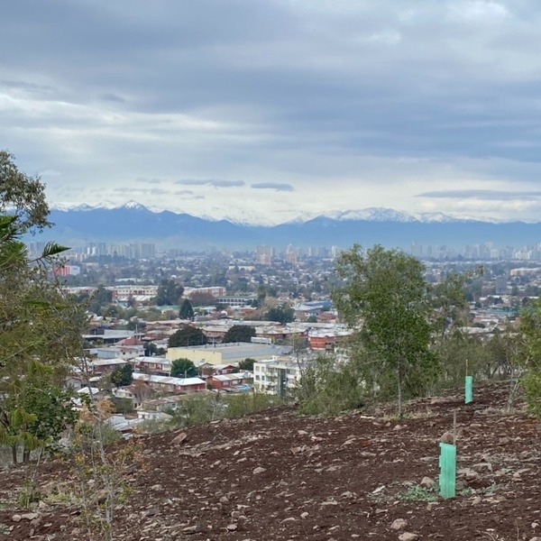 View from the study abroad worksite looking over the municipality of Renca in Santiago, Chile.  